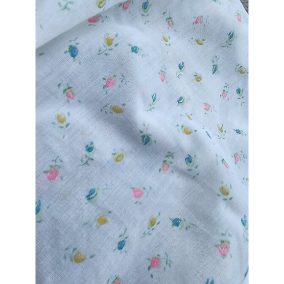 Vintage By Thomas One Piece Baby Girl Romper Size 24 Months Smocked Flowers 1970 - Picture 8 of 9